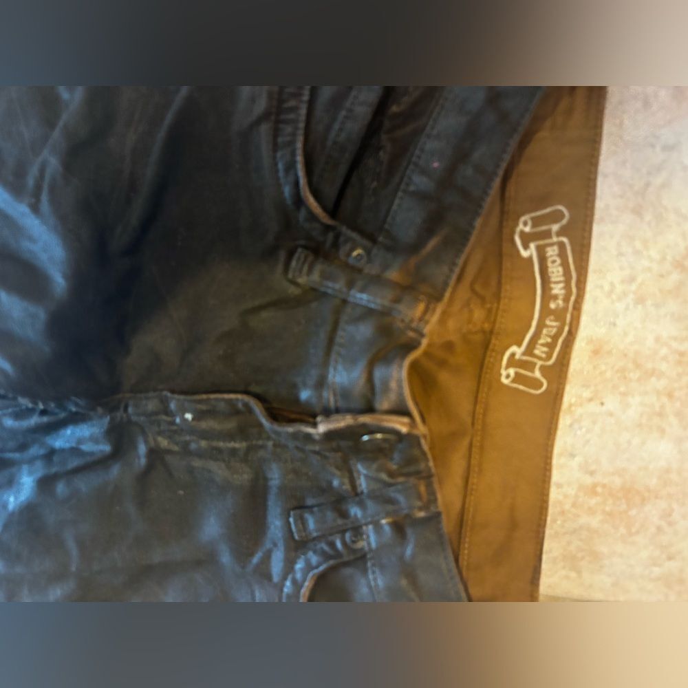 Robin's Jean Black and Brown Boyfriend Jeans
